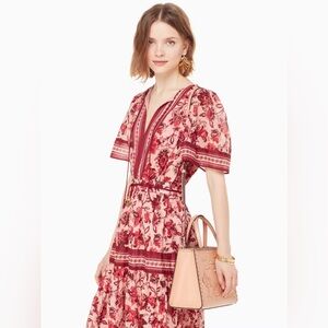 Kate Spade Paisley Blossom Maxi Dress- size Small